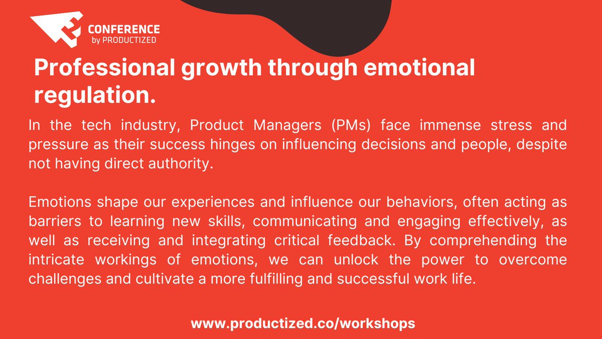 ProductizedConf's tweet image. Don&apos;t miss out, secure your all-access Productized Conference ticket today! Gain access to various workshops on October 11, like Remi Ribas&apos; &quot;Professional Growth Through Emotional Regulation&quot;. #Productized23 #SummerPosts #VacationVibes #BusinessInSummer