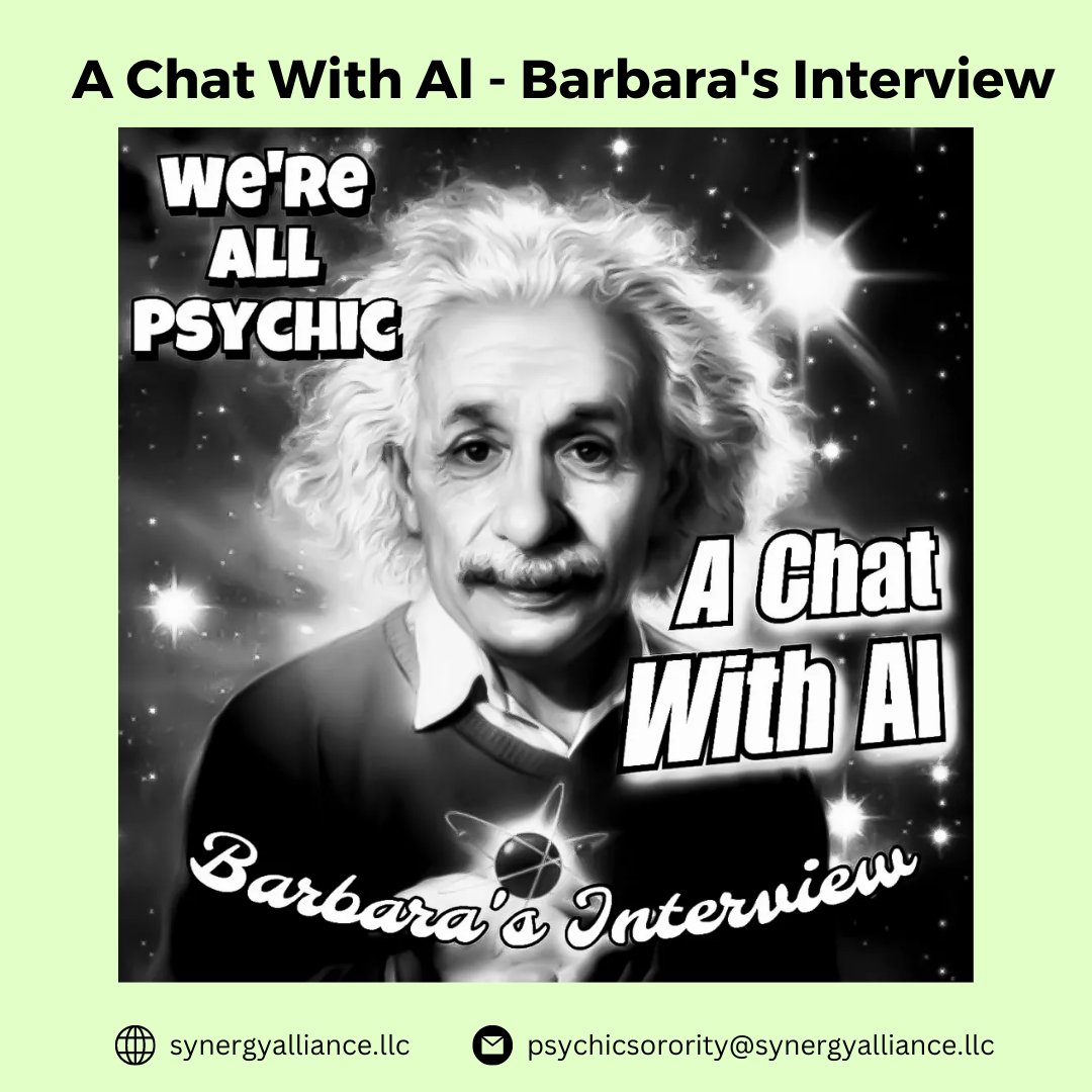 A Chat With Al - Barbara's Interview.
podcasts.apple.com/us/podcast/a-c…
.
.
.
#psychicchat #interview #psychicabilities #telepathy #clairvoyance #sixthsense #spiritualtalk #energyconnection #spiritualawakening #intuitive #mindreading