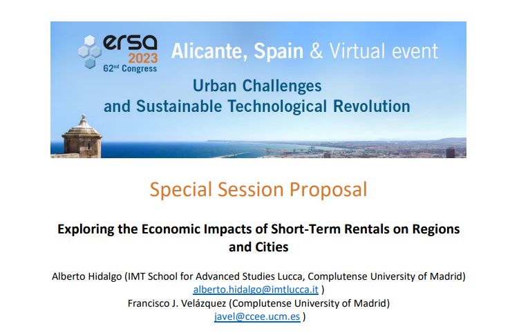 If you were captivated by Julie Le Gallo's keynote on short-term rentals 🔥, you won't want to miss this special session tomorrow at 11:00 AM at the @ERSA_org conference! Dive deeper into the economic impacts of short-term rentals. 🏠 #ERSA2023 #RegionalScience