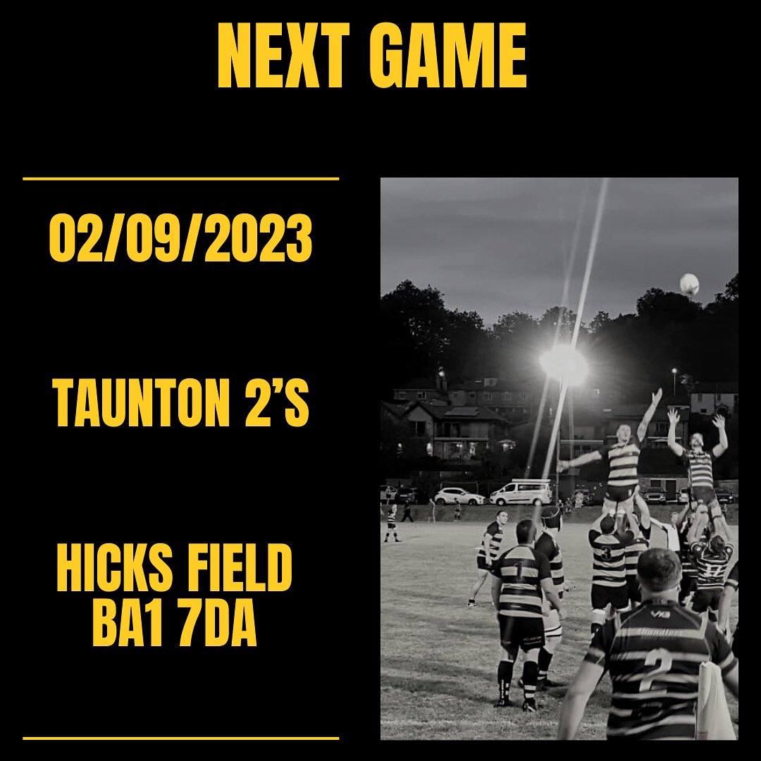 After 157 days we can finally say… IT’S GAME WEEK! We open the season welcoming Taunton 2’s to the Hicks Field! Get down and support the boys, it’s going to be a cracker! #blackandyellow