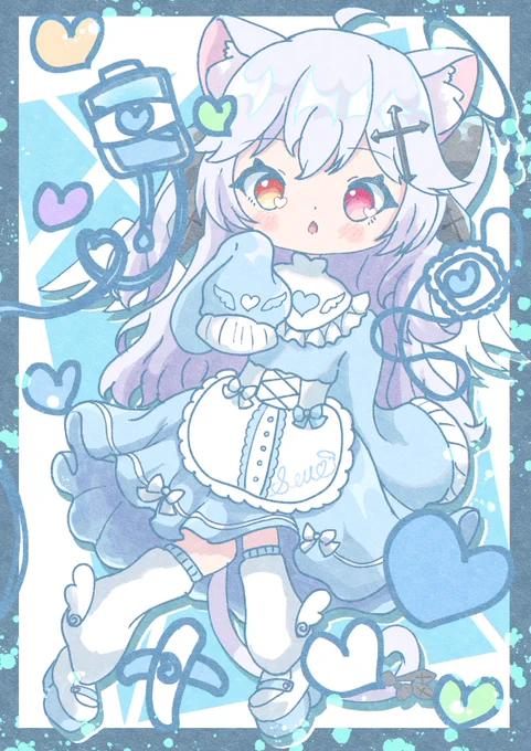 天使界隈ファッションのセウちゃん#創作 #せうくんへのおえかき 