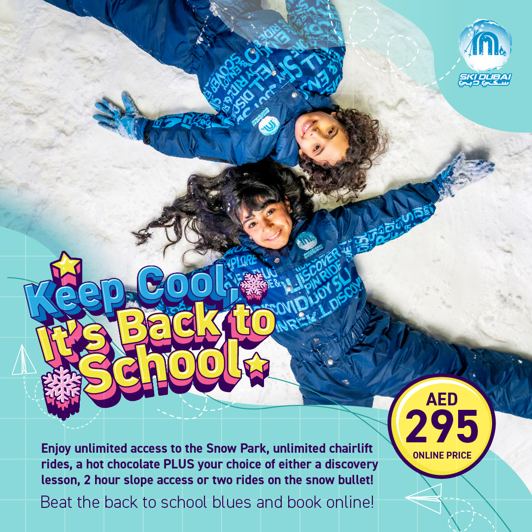 Ski Dubai (@skidxb) on Twitter photo Get ready to make this school season filled with snow-packed memories with our Back to School pass! 📚❄️
#SkiDubai #GreatMoments <a href="/MajidAlFuttaim/">Majid Al Futtaim</a> Get ready to make this school season filled with snow-packed memories with our Back to School pass! 📚❄️
#SkiDubai #GreatMoments <a href="/MajidAlFuttaim/">Majid Al Futtaim</a>