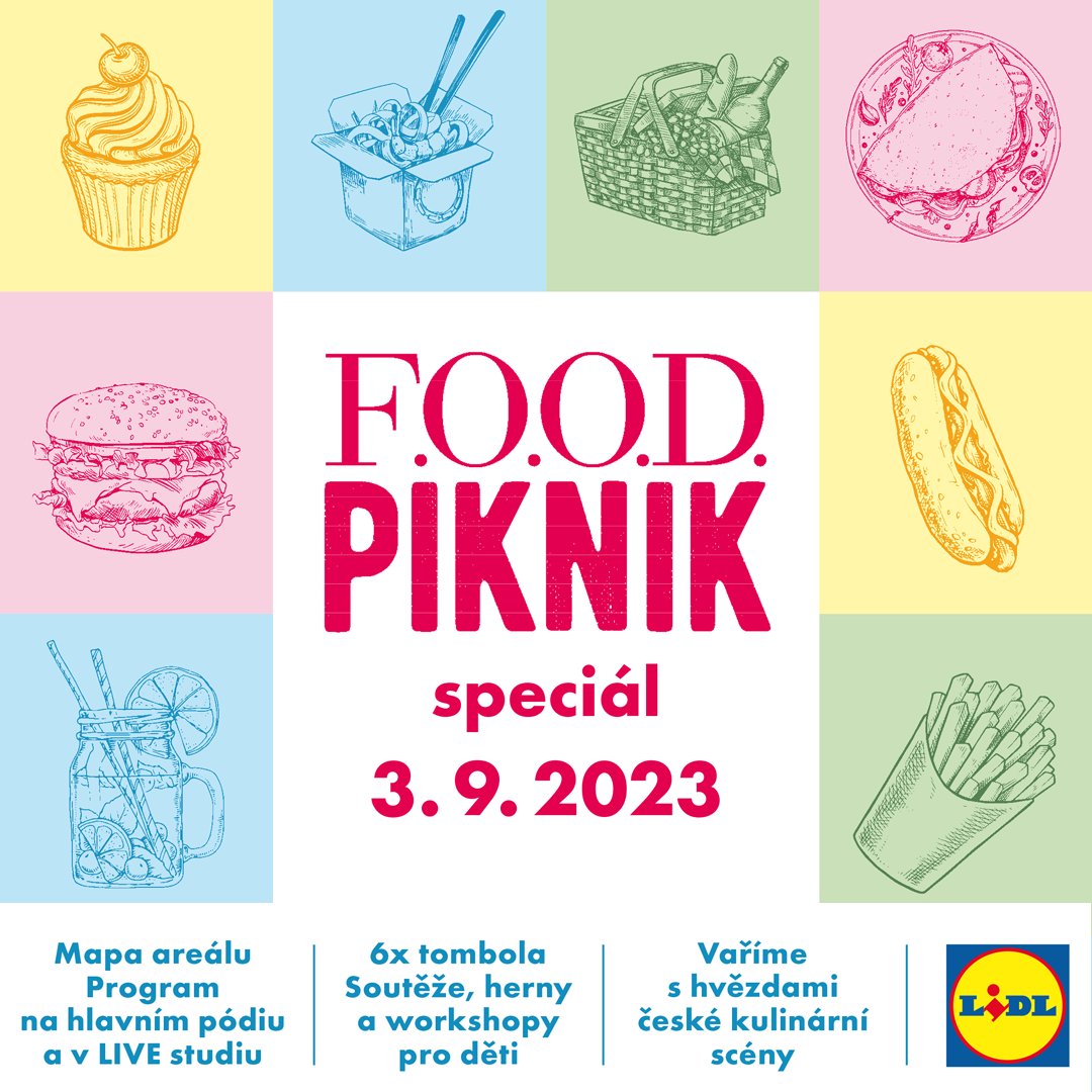 Dorazte na F.O.O.D. Pikniku na Ladronce! Těšit se můžete na piknikové koše plné dobrot, kuchařské show, skvělé jídlo a milá setkání. Celý den můžete strávit ve společnosti známých osobností z oblasti české gastronomie. Přijďte si užít den plný skvělého jídla, pití a zábavy!