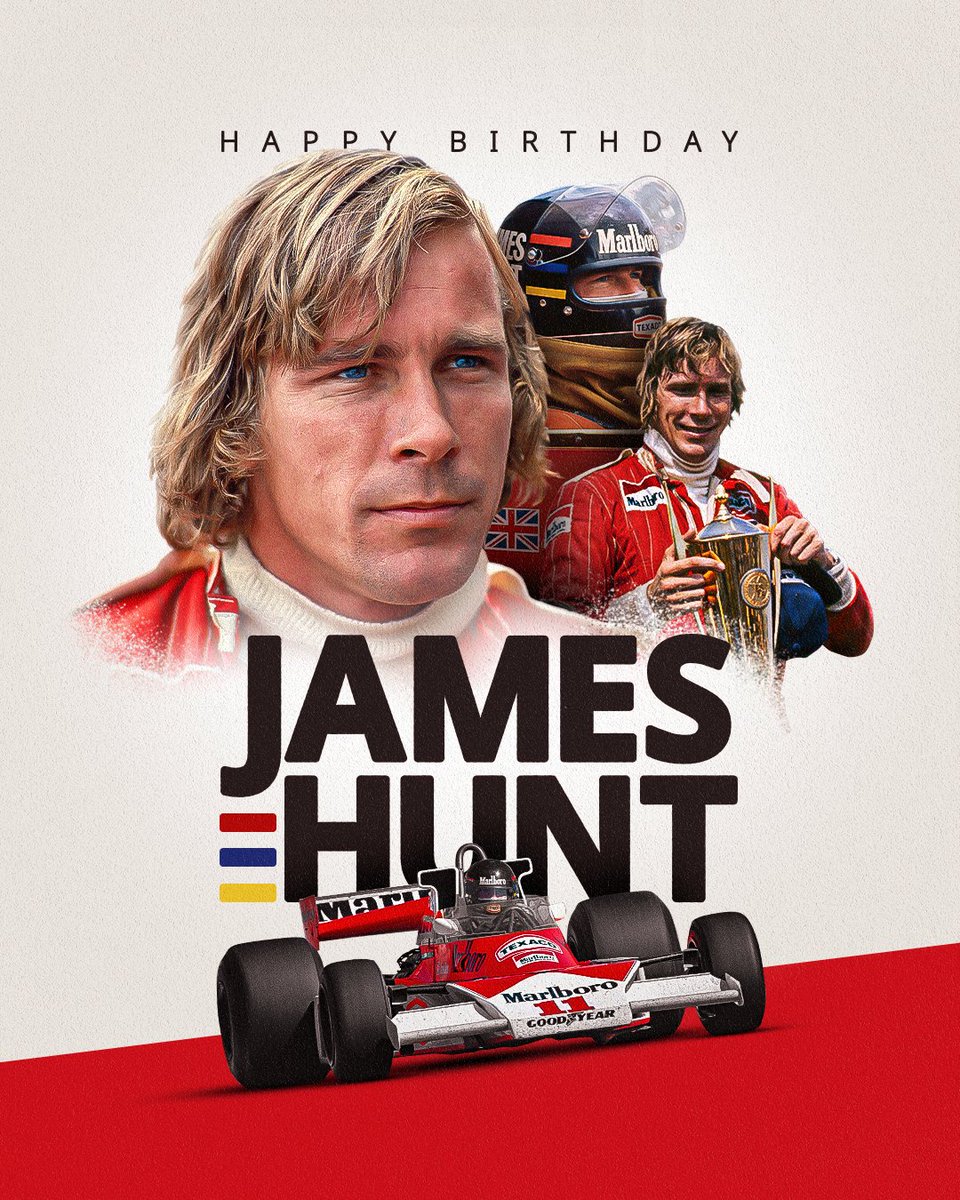 Entertaining, admired and adored. 🧡

Remembering the legendary James Hunt, who would have celebrated his 76th birthday today.