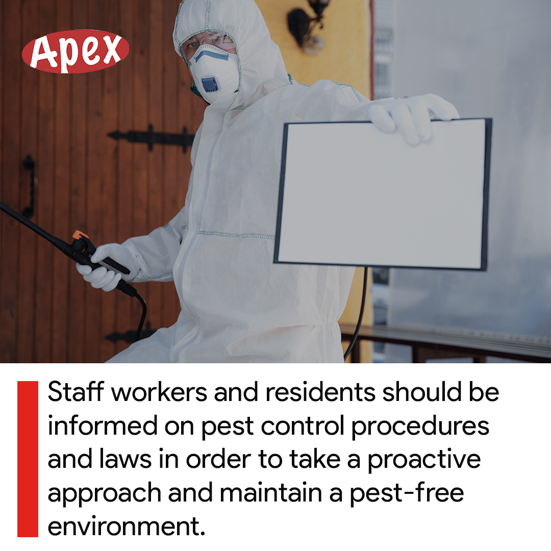ApexTradeSolu's tweet image. Educate employees and residents: Spread the word about pest control practices and regulations among staff members and residents to create a proactive approach and keep your space pest-free. 
DM or Contact us today at 0203 3765 844 
#APEXTradeSolutions #BusinessSafety