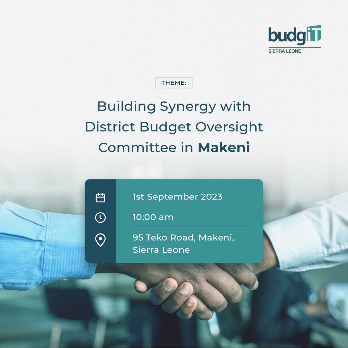 We will be meeting The District Budget Oversight Committees in Makeni to build synergy. One of the key institutions with a mandate to promote citizens' participation in #governance and #accountability processes essentially by ensuring inclusivity in budgetary processes.