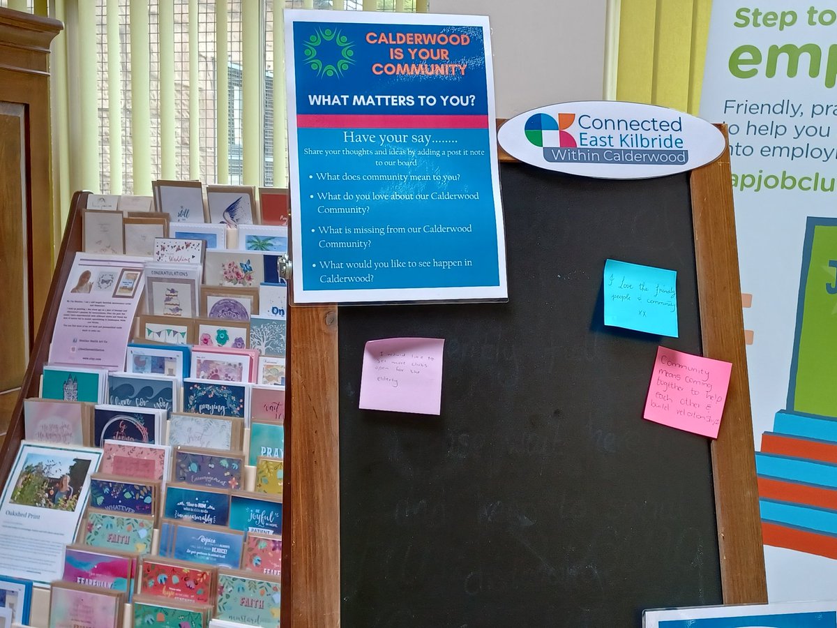Councillor Kirsten Robb (@krobbgreen) on Twitter photo I was in Hunter House Coffee Shop for a litter meeting yesterday and spotted this. The new <a href="/ConnectedEK/">connectedeastkilbride</a> Connected Calderwood project is asking for your views. What matters to you? What would you like to see more of? I was in Hunter House Coffee Shop for a litter meeting yesterday and spotted this. The new <a href="/ConnectedEK/">connectedeastkilbride</a> Connected Calderwood project is asking for your views. What matters to you? What would you like to see more of?