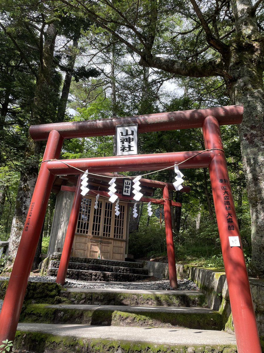 egaomama4488's tweet image. 日本三大金運神社⛩️の一つの霊峰富士の二合目にある新屋山神神社⛩️へ行って来ました。行ける人しか行けないと聞き😅たまたま宮司さんにお会いする事ができ御神木の一つに小判がもう一つに神様の姿がと説明を受け感激しました。
#新屋山神神社