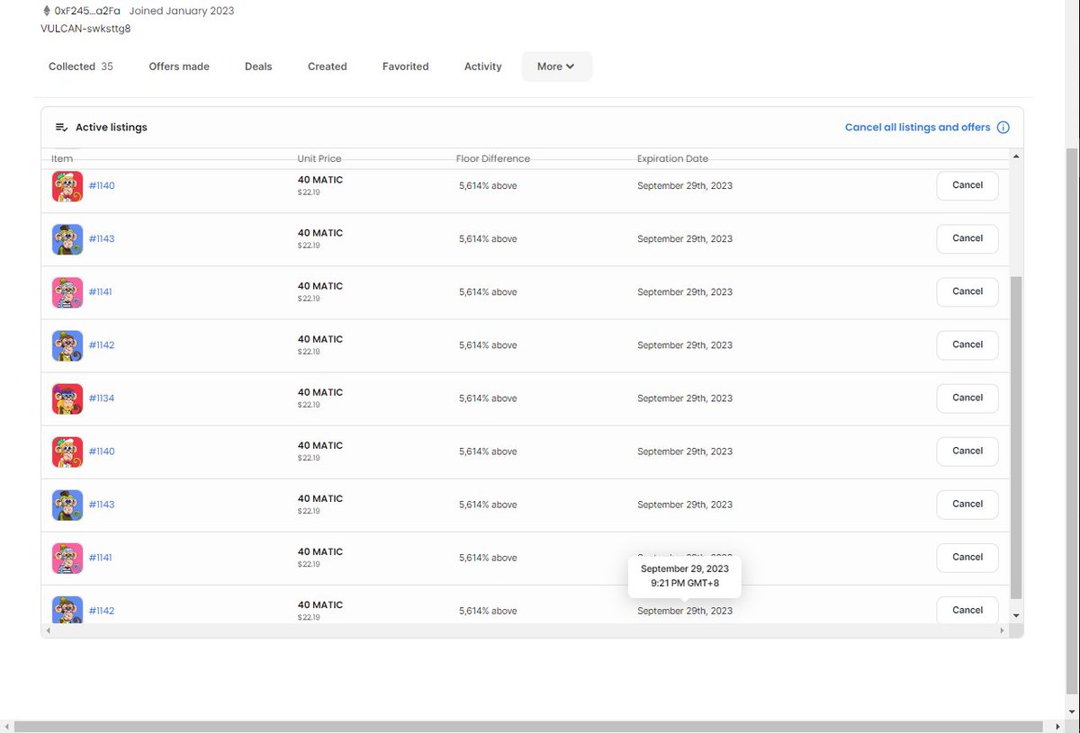 <a href="/JungleJewelsNFT/">Jungle Jewels</a> Sweep 15 and list it all for
LFG 🥳🥳
Tx : polygonscan.com/tx/0xc9777ab7c…