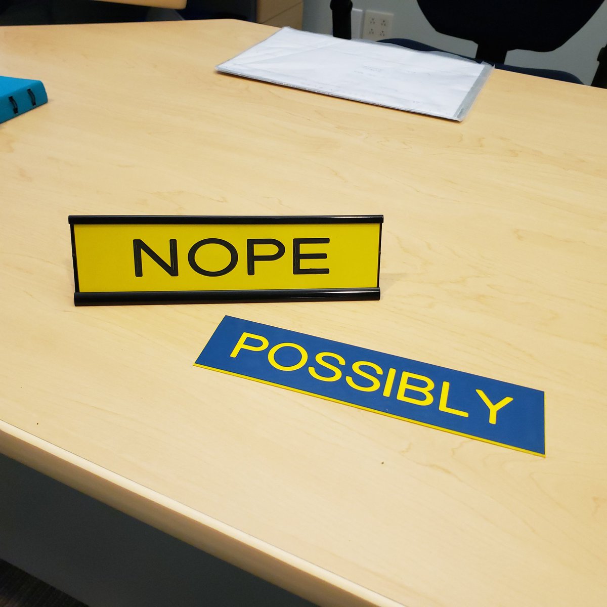 A little start of term gift from a colleague.  🤣
