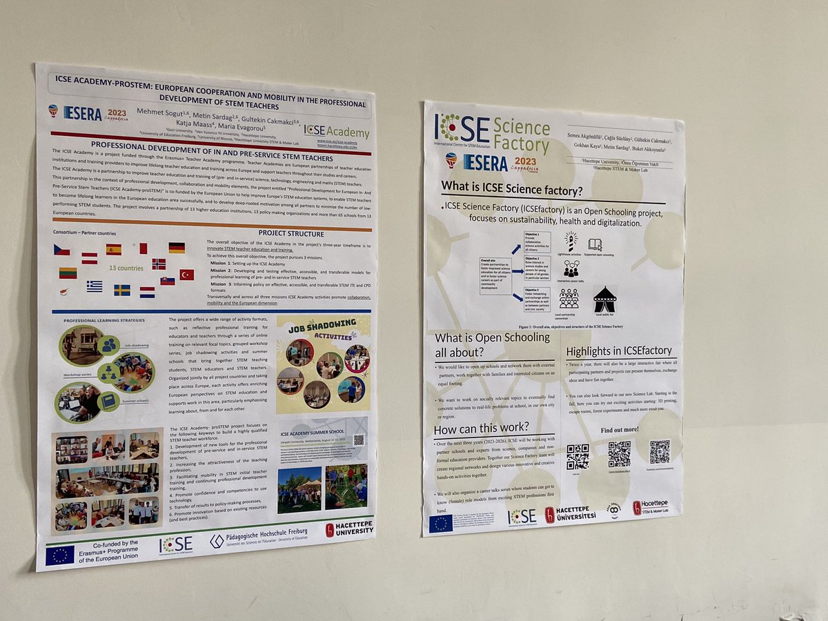 Work from two ICSE projects is presented now at the #esera2023 conference @ICSE_freiburg