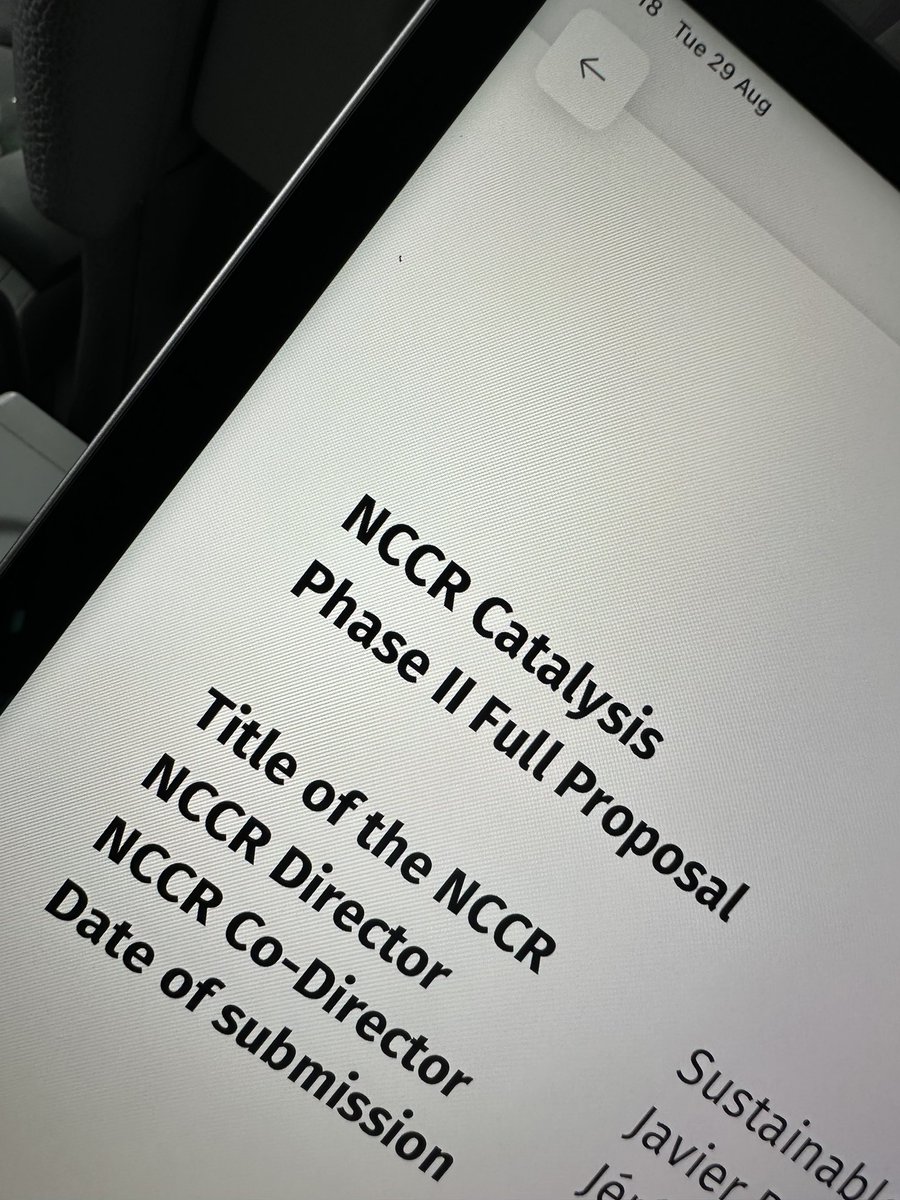 Everyone sprinting @NCCR_Catalysis to deliver a sound piece 🤜🤛