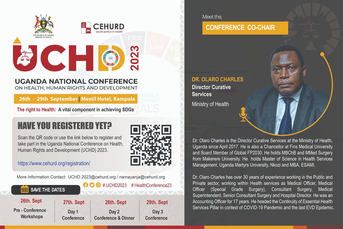 MinofHealthUG's tweet image. Some of the panelists include the Director Clinical Services, Dr. Olaro Charles, Dr. Fredrick Makumbi, @MakSPH and Fatia Kiyange, ED @cehurduganda.