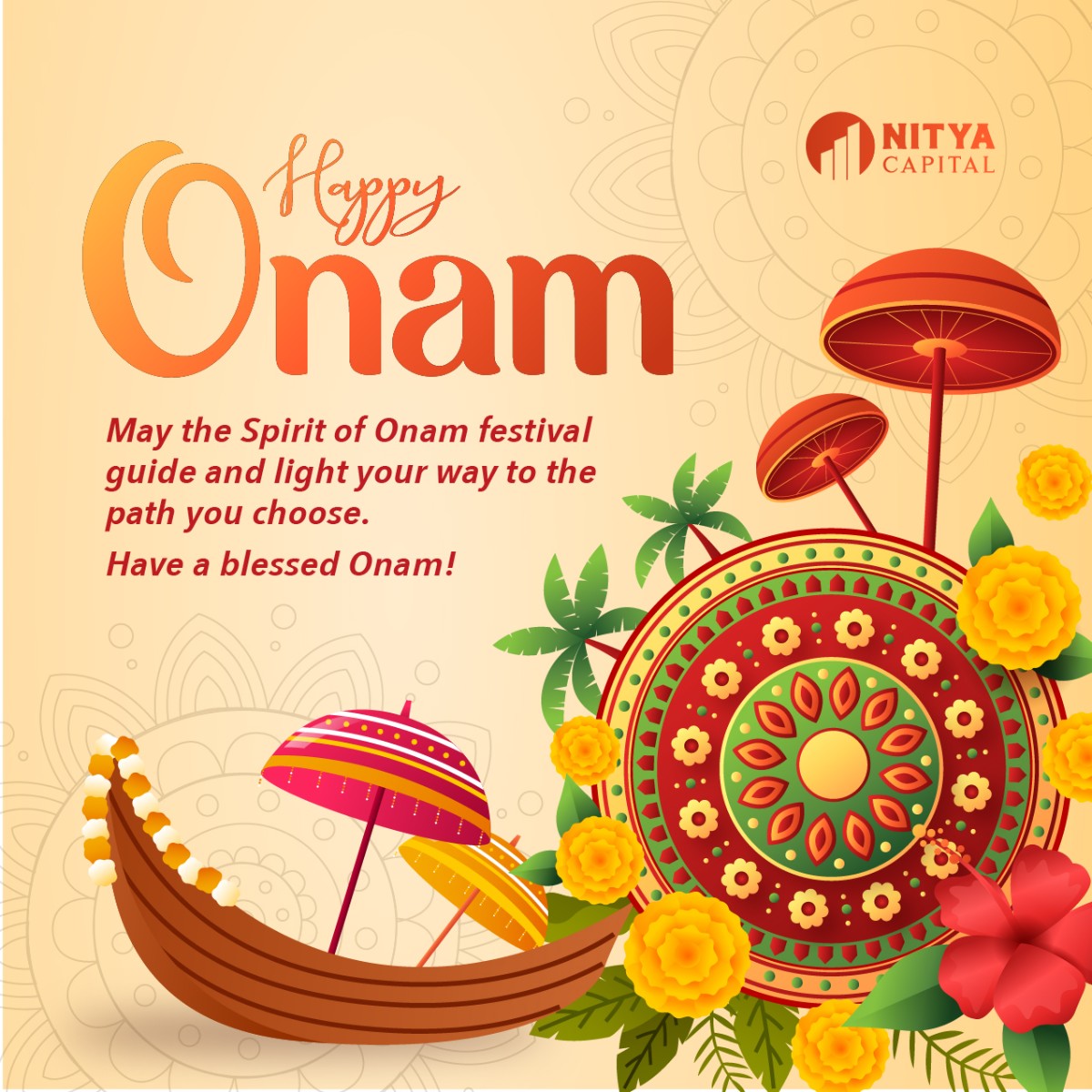 NityaCapital's tweet image. Onam marks the start of the harvest season in Kerala, a time of plenty and abundance. Let us join together and share in the spirit of Onam, wishing each other a prosperous new year and a fruitful season ahead! #OnamFestival