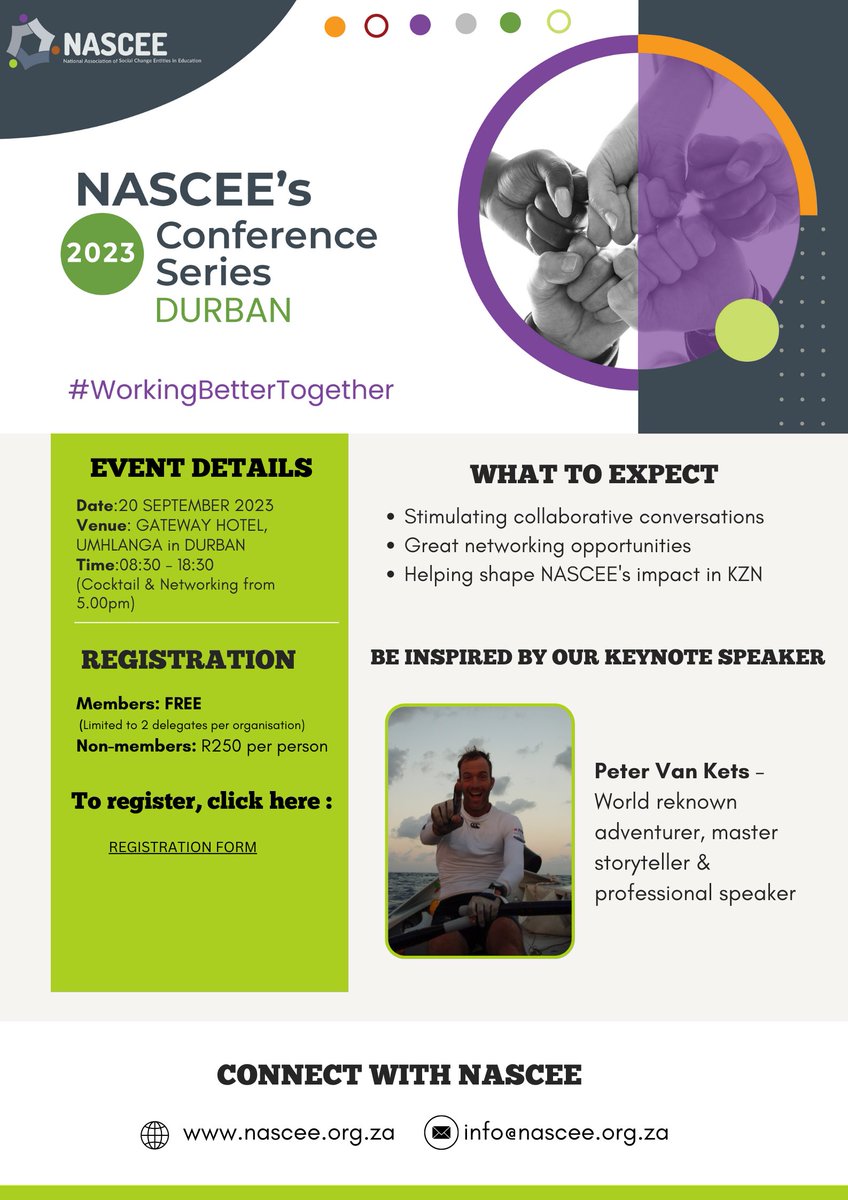 Join us for the first event happening in Durban as part of our #conference  Series for 2023!

Limited Seats are available, secure yours here: docs.google.com/forms/d/1Mf_3m…