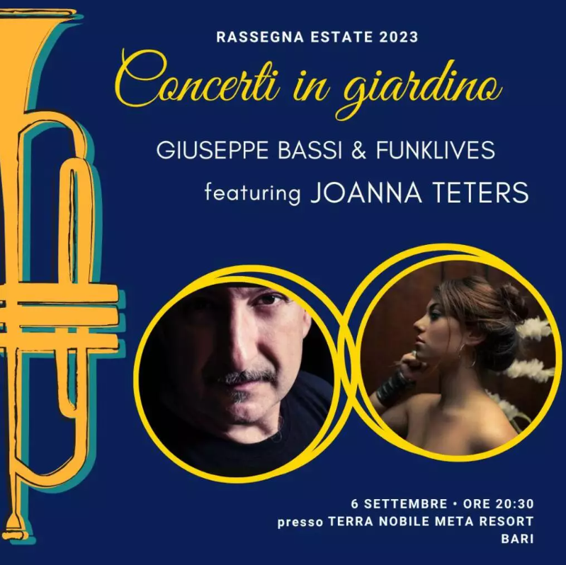 OOOH_Events's tweet photo. Giuseppe Bassi &amp; Funklives featuring Joanna Teters il 6 settembre!
Prevendita dei biglietti solo online, acquista ora
https://t.co/C7vxGAMjER

#OOOHEvents #GiuseppeBassi #Funklives #JoannaTeters #livemusic #biglietti https://t.co/lRoCwJrDh5