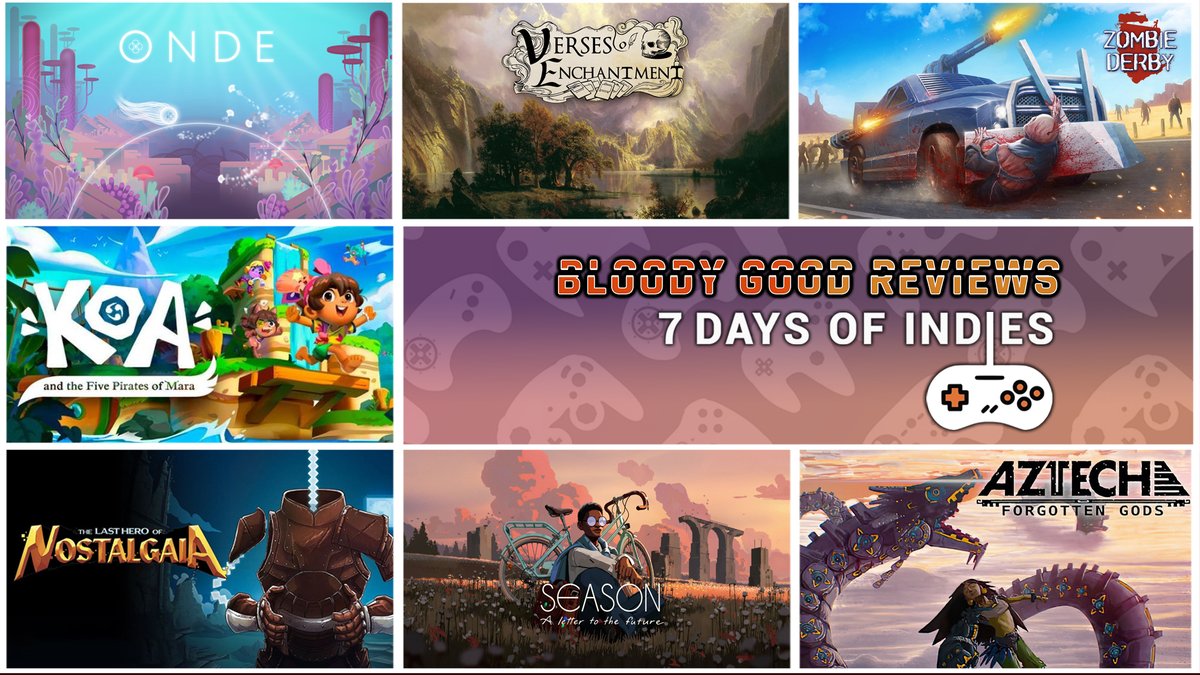 The August #7DaysOfIndies giveaway is here!  

I'll spotlight each game for 24h, and you can enter by interacting with that tweet specifically.  

I've got these 7 amazing #IndieGames lined up for you, which one are you most hyped for?  

🔁 =❤️
🔔 = 🧠