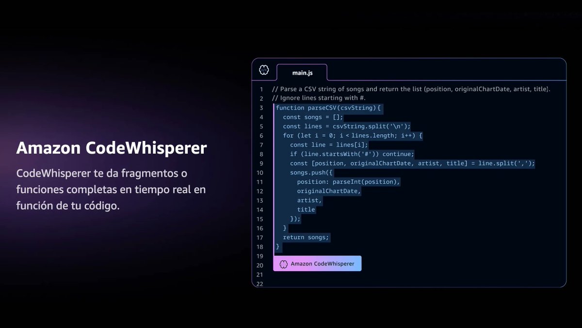 midudev's tweet photo. ¡Una alternativa GRATIS a GITHUB COPILOT!

Te presento Amazon CodeWhisperer:
✓ Genera código con IA
✓ Disponible en VSCode y IntelliJ Idea
✓ Funciona con JavaScript, Python, C# y más
✓ Analiza tu código para detectar vulnerabilidades

→ https://t.co/rHiPUjZgim https://t.co/ZjbolHT45X