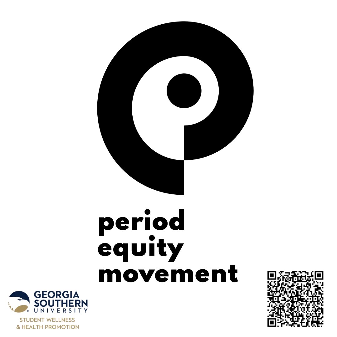 GSswhp's tweet photo. Students, do you know about the Period Equity Movement (PEM) at Georgia Southern? PEM is a multi-campus initiative led by students, staff, and faculty to promote period equity. View the maps for Period Pantry locations and scan the QR code for more details! https://t.co/kgmKCCrlpk