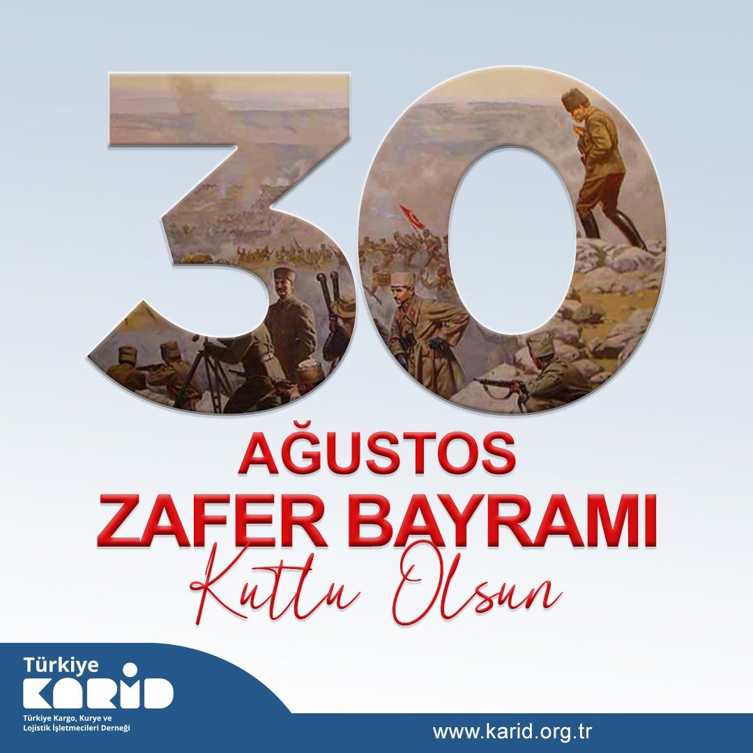 Gazi Mustafa Kemal Atatürk başta olmak üzere, geleceğe güvenle bakmamızı sağlayan tüm şehit ve gazilerimizi saygı ve minnetle anıyoruz...

30 Ağustos Zafer Bayramımız kutlu olsun.