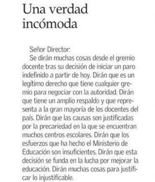 catalittin's tweet photo. Una verdad incómoda! #ParodeProfesores @Educacion2020 https://t.co/23axC4lN4u