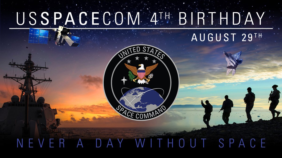 US_SpaceCom's tweet image. #OTD in 2019, #USSPACECOM was established as the @DeptofDefense's 11th Combatant Command. Today and every day, we will work to ensure there is #NeverADayWithoutSpace.