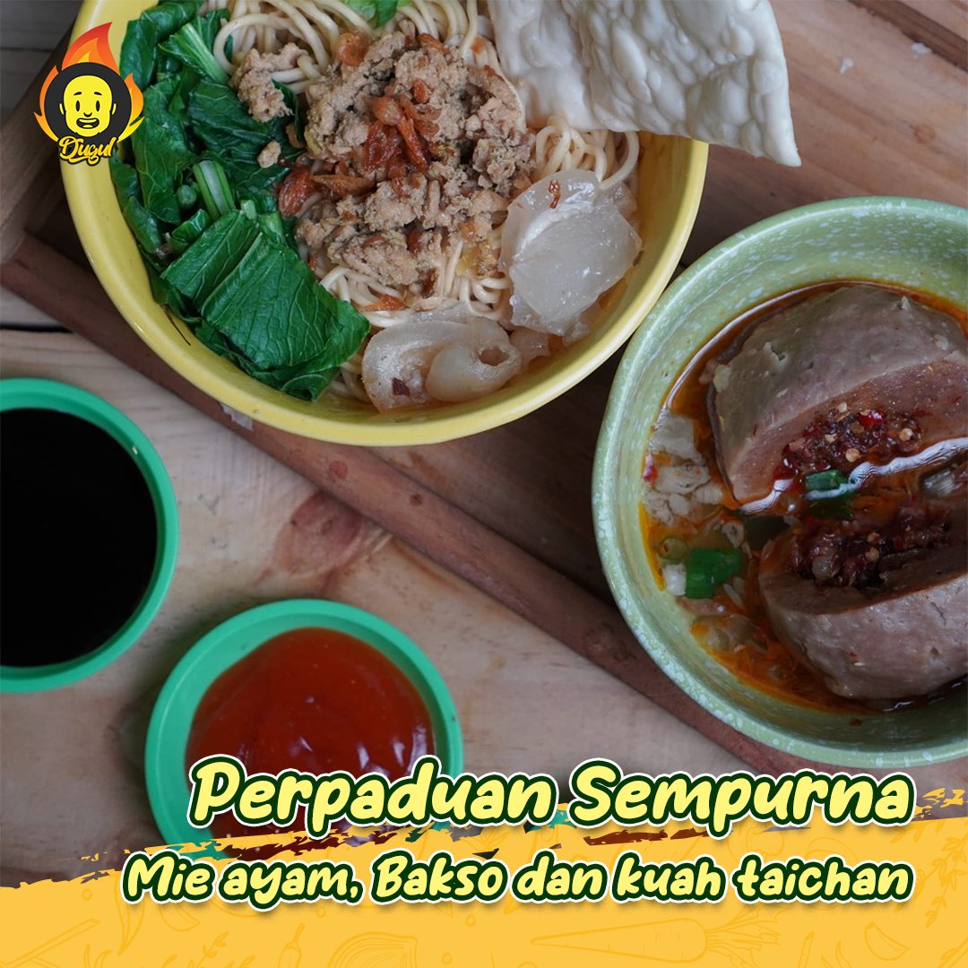 dugulbakso's tweet photo. Siapa yang ga ngiler kalo liat mie ayam baksonya Dugul Taichan.. mie ayam, bakso dengan kuah taichan, bener2 perpaduan yang sempurna. Gurih, seger, pedas jadi satu. Apalagi ditambah dengan toping kikil nya.. Hmmm.. bikin perut makin keroncongan nih.

#Taichan #bakso #kuahtaichan https://t.co/K337wjOVFB