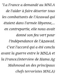 @Chilosa791 @YanickToutain @burkina24 @yacouba45839526 Tu est vraiment idiot et sous informé toujours dans le mensonge et déni pour accuser les Russes . L'accord entre MNLA et la France n'est pas cacher il ya la vidéo sur les réseaux sociaux 
👇👇👇 Va chercher a regarder la vidéo et tu saura la vérité idiot