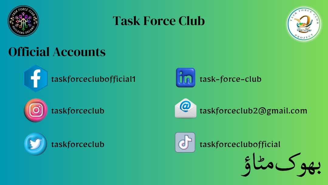 taskforceclub's tweet photo. Overview of our campaign "Project -بھوک مٹاؤ"
Step up, be a catalyst for good, and fill out the attached form to join the cause and make a difference today! 🤝
🔗 https://t.co/fdxwZxgVBW https://t.co/2tt5E3bhrX