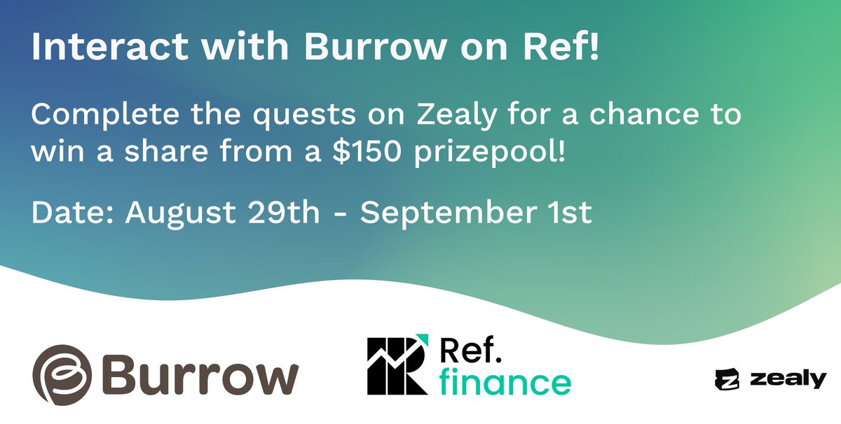 Hogs, don't miss out on this! 👀

Use Burrow through <a href="/finance_ref/">Renamed</a>'s enticing UI and stand a chance to win a share of the generous prize pool in $USDC 🎉

<a href="/zealy_io/">Zealy</a> Quest link 👇
zealy.io/c/ref/questboa…

Good luck to all participants 😎