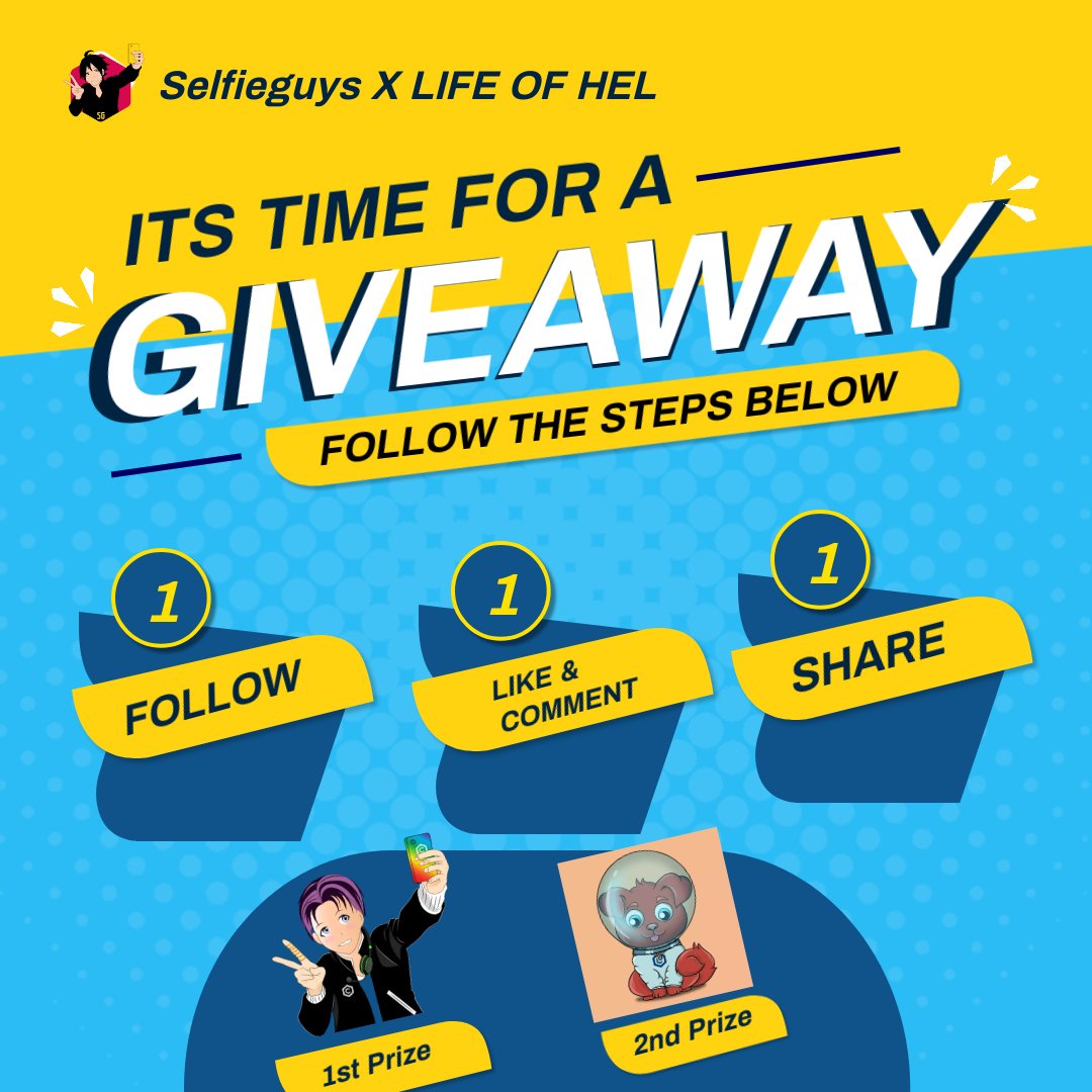 LIFEOFHEL_GA's tweet photo. 🤳Selfieguys #Giveaway🤳

Prizes
🏆 1 x Selfieguys NFT
🏆 1 x Selfiebuddie NFT

To Enter
✅Follow @LIFEOFHEL &amp; @Selfie_Guys_NFT 
✅❤️ &amp; 🔁
✅ Tag 3 #crofam   

48H⏳

#FFTB  #Cryptocom #NFTs #DYOR #NFA #WLGiveaway https://t.co/sve3F2wFHY