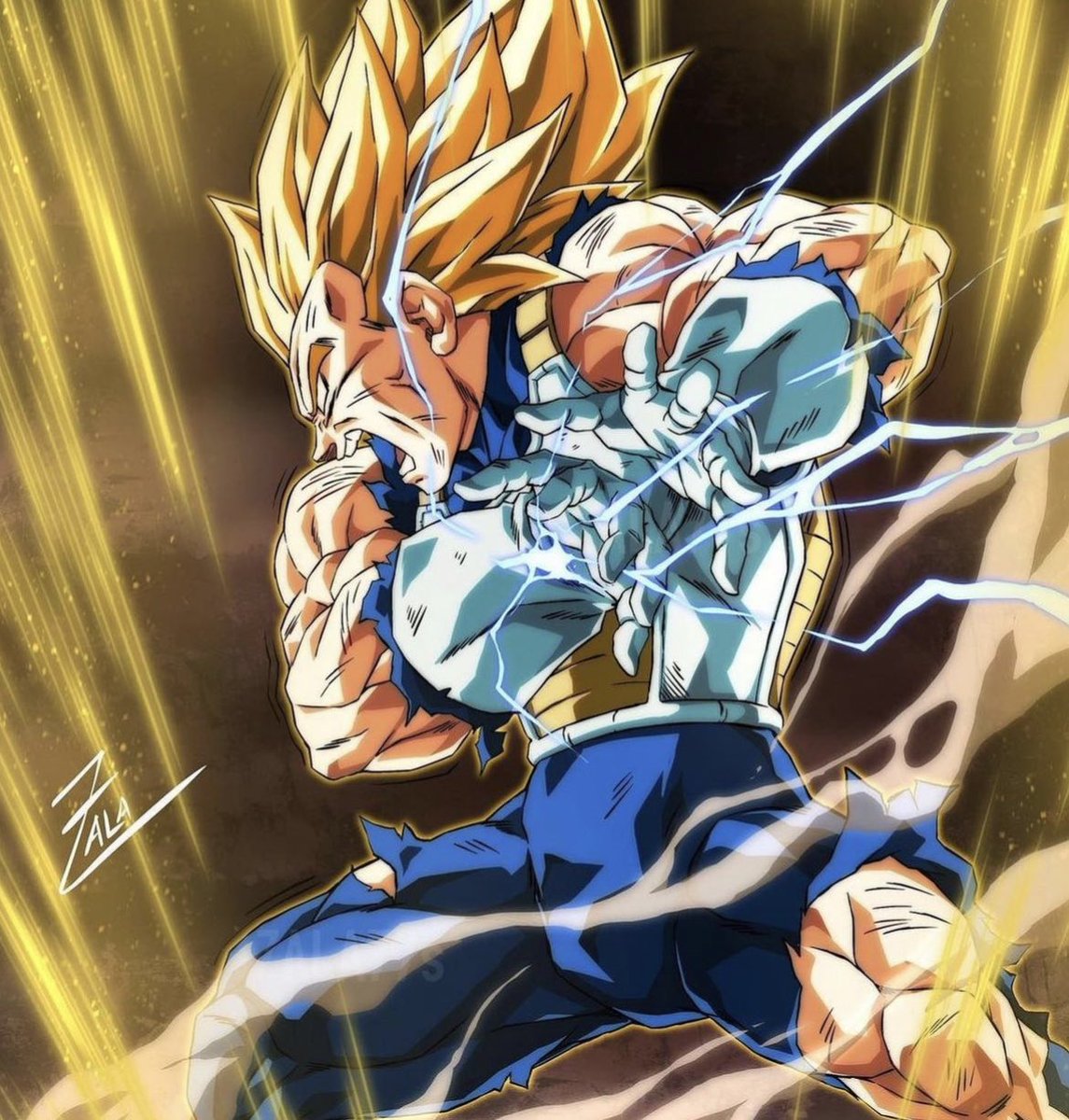 BennyDark_'s tweet photo. Super Vegeta https://t.co/gOSr08xLMA