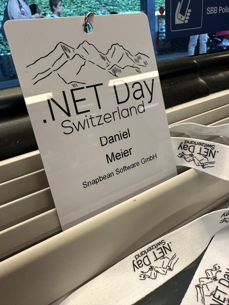 Dani Meier (@danimeier) on Twitter photo Had to leave early. Thanks to the organisers and speakers who made this great event possible! <a href="/dotnetday_ch/">DotNetDay CH</a>
(@SnapbeanSW I think we should consider sponsorship for next year 🤔☺️) Had to leave early. Thanks to the organisers and speakers who made this great event possible! <a href="/dotnetday_ch/">DotNetDay CH</a>
(@SnapbeanSW I think we should consider sponsorship for next year 🤔☺️)