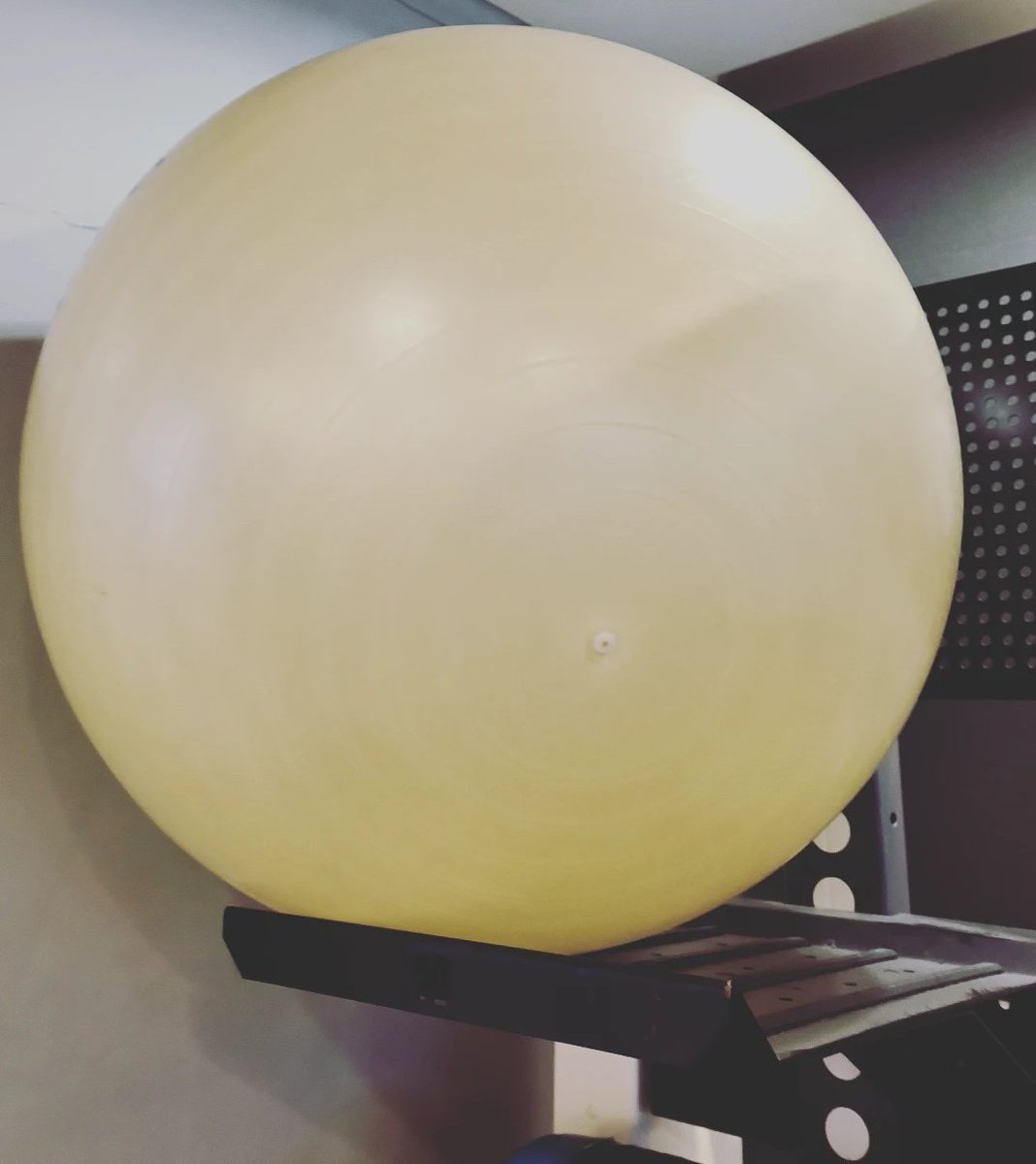 's tweet image. #gym #dumbell #swissball #bicycle