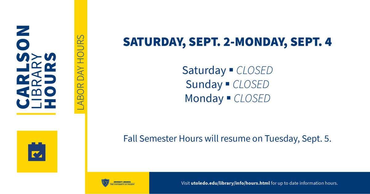 Carlson Library at UToledo tweet media