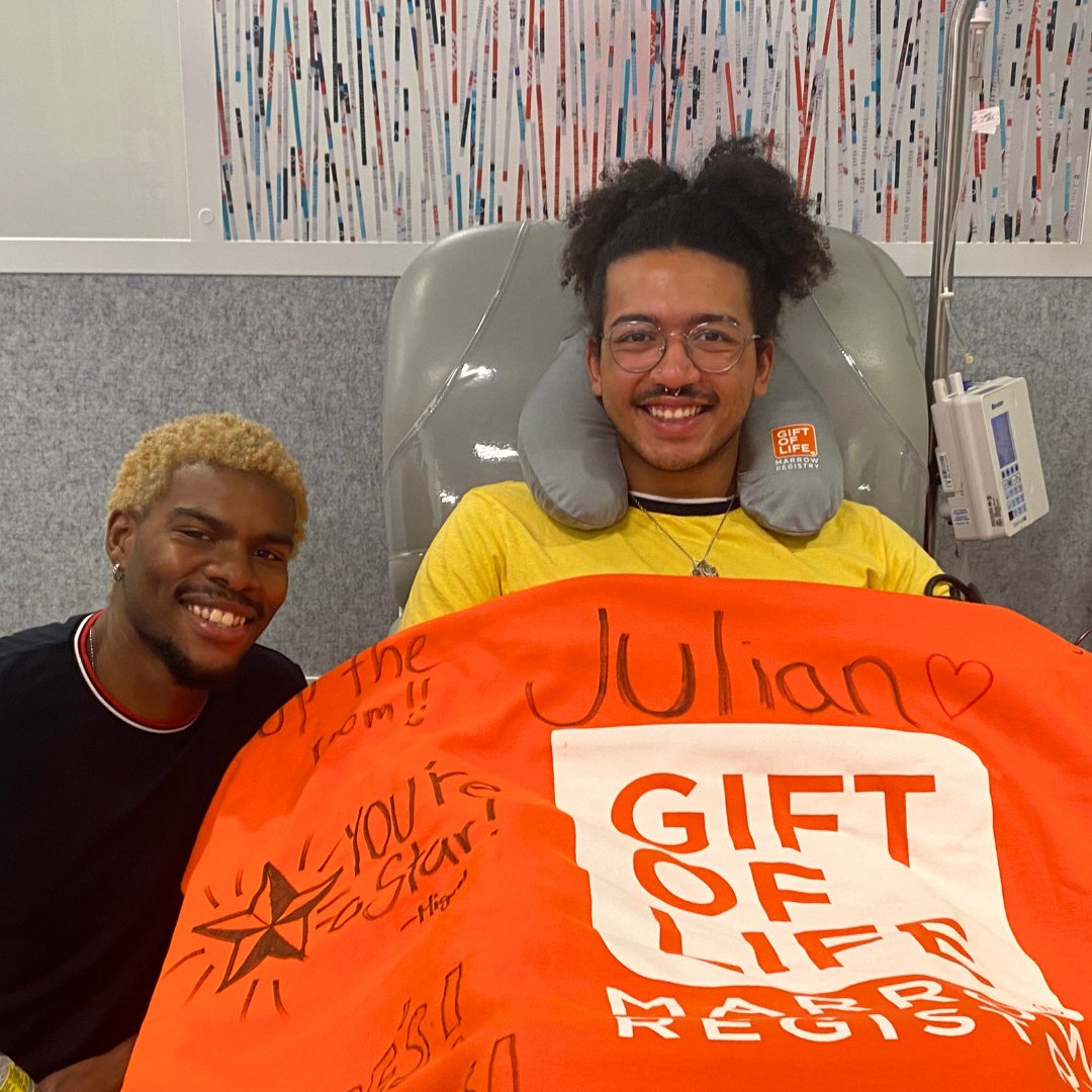 Meet #GOLHero Julian, a West Chester University student who donating #bloodstemcells to a man fighting #lymphoma.

On the day of his donation, a car service brought Julian and his brother to the collection center. 🔗Read Julian’s full story: bit.ly/44Pd1Bj

#Swab2Save
