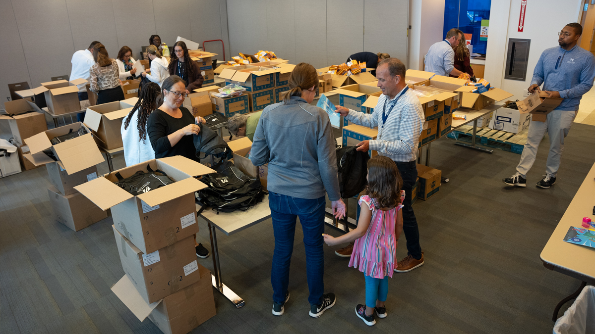 UMass Chan Medical School (@umasschan) on Twitter photo UMass Chan Medical School staff spent Monday afternoon filling backpacks of school supplies for elementary students in Worcester, paid for by employee donations. Volunteers are distributing the backpacks this morning. #UMassChanCares #Worcester <a href="/worcesterpublic/">Worcester Public Schools</a> <a href="/UMass_Chan_OCGR/">UMass Chan – Community & Government Relations</a> UMass Chan Medical School staff spent Monday afternoon filling backpacks of school supplies for elementary students in Worcester, paid for by employee donations. Volunteers are distributing the backpacks this morning. #UMassChanCares #Worcester <a href="/worcesterpublic/">Worcester Public Schools</a> <a href="/UMass_Chan_OCGR/">UMass Chan – Community & Government Relations</a>