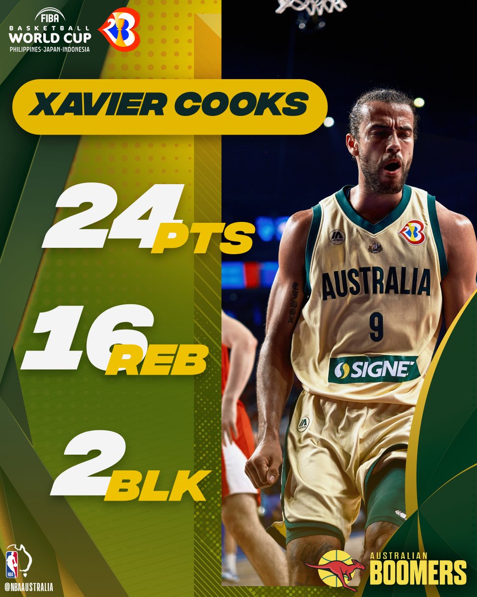 🇦🇺 Xavier was cookin'

#NothingElseMatters #WinForAll #WinForAustralia #GoBoomers #FIBAWC