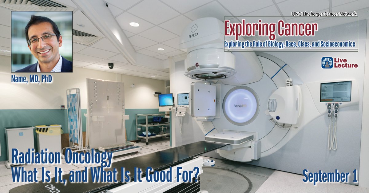 Join Dr. Gaorav Gupta, MD, PhD, for his presentation “Radiation Oncology - What Is It, and What Is It Good For?” at 11 AM on Friday, Sept. 1 as part of the Exploring Cancer webinar series. To learn more or to register, visit: exploringcancer.org #meded