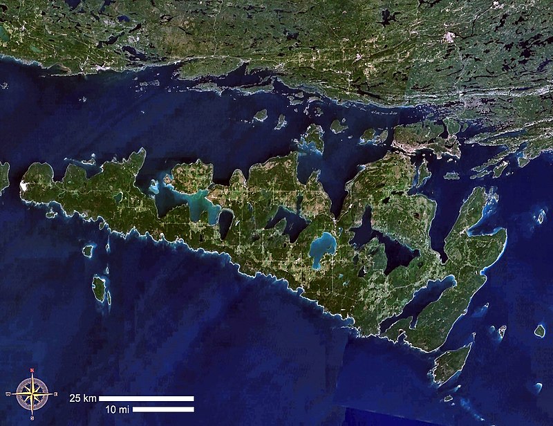 Each day, I am looking at landmarks and natural formations and their history with the Indigenous Peoples.

Today, I am looking at Manitoulin Island, the largest lake island in the world.

The Indigenous Peoples have occupied the island for upwards of 12,000 years.

The Ojibwe