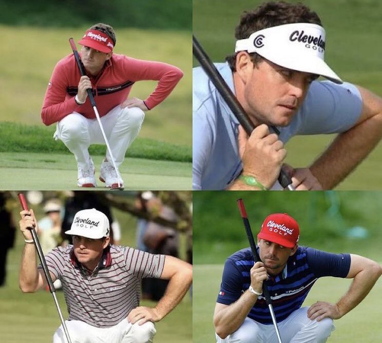 flushingitgolf's tweet photo. Keegan Bradley looks at putts the same way he’s going to look at Zach Johnson the next time he sees him https://t.co/4I26aXfycU