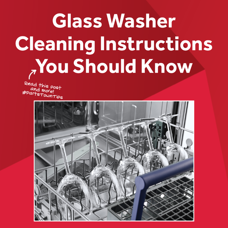 PartsTown's tweet photo. Have a glass washer that needs cleaning? You can learn more about properly cleaning it with our guide. #PartsTownTips #GlassWasher #CleaningTips
