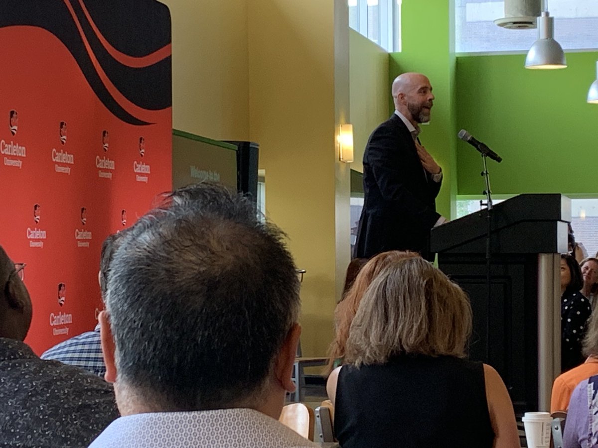 Great to see so many colleagues at the annual Community Breakfast where we honoured President Benoit-Antoine Bacon and thanked him for his leadership over the last five years. ⁦@Carleton_U⁩