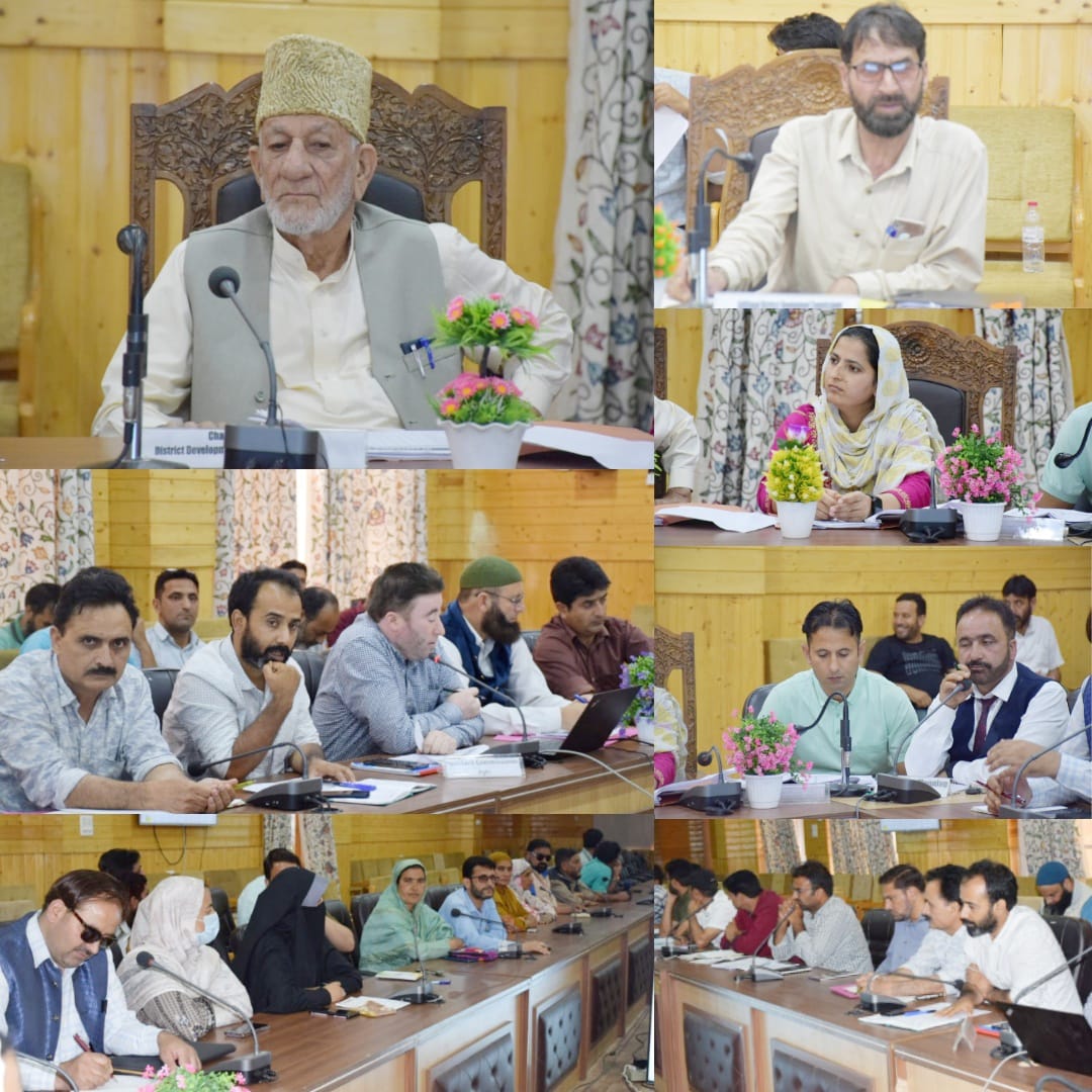 The Chairman of the District Development Council (DDC), Bandipora, Ab Gani Bhat Tuesday presided over a review meeting encompassing various ongoing developmental projects within the region.