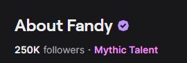 eeeee, finally hit 250k on my twitch channel ❤️ https://t.co/hzFnhxFOpO