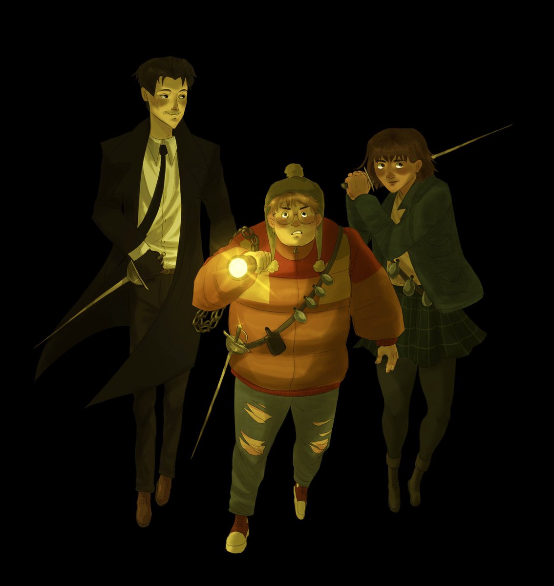 WeedleArt's tweet photo. in honor of #TheScreamingStaircase 10 year anniversary, here’s a compilation of a few of my favorite Lockwood and Co fanart I’ve done so far! #TenYearsofLockwoodandCo #SaveLockwoodandCo #LockwoodandCofanart https://t.co/nLgnGbrfzy