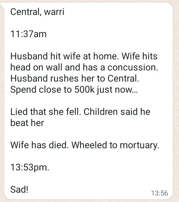 Bad things don't have to happen to those we know/love for us to do something. Why do we still hear of such in 2023!!??? This could have been avoided!! What else can we do??

If I feel this way, I can only wonder how her family and friends feel!! Jeeeezzzzz!