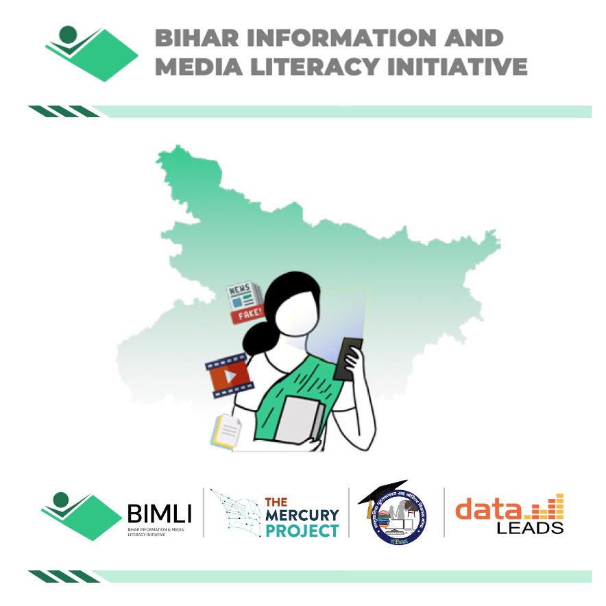 last week we officially signed an MOU with <a href="/brlps_jeevika/">JEEVIKA Bihar</a> to launch the Bihar Information and Media Literacy Initiative: 

a grassroots, long-term, educational RCT in *600* villages across the state of bihar to counter health misinformation among school children 📚📝