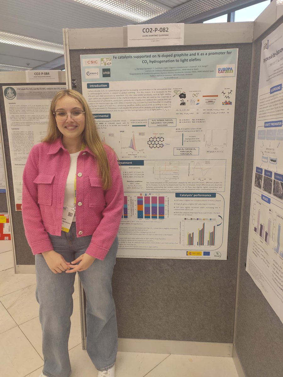 AnaBelenDongil's tweet photo. Some group members showing our results of @Bioall_Project at #Europacat2023 https://t.co/7tZE0L5ozb