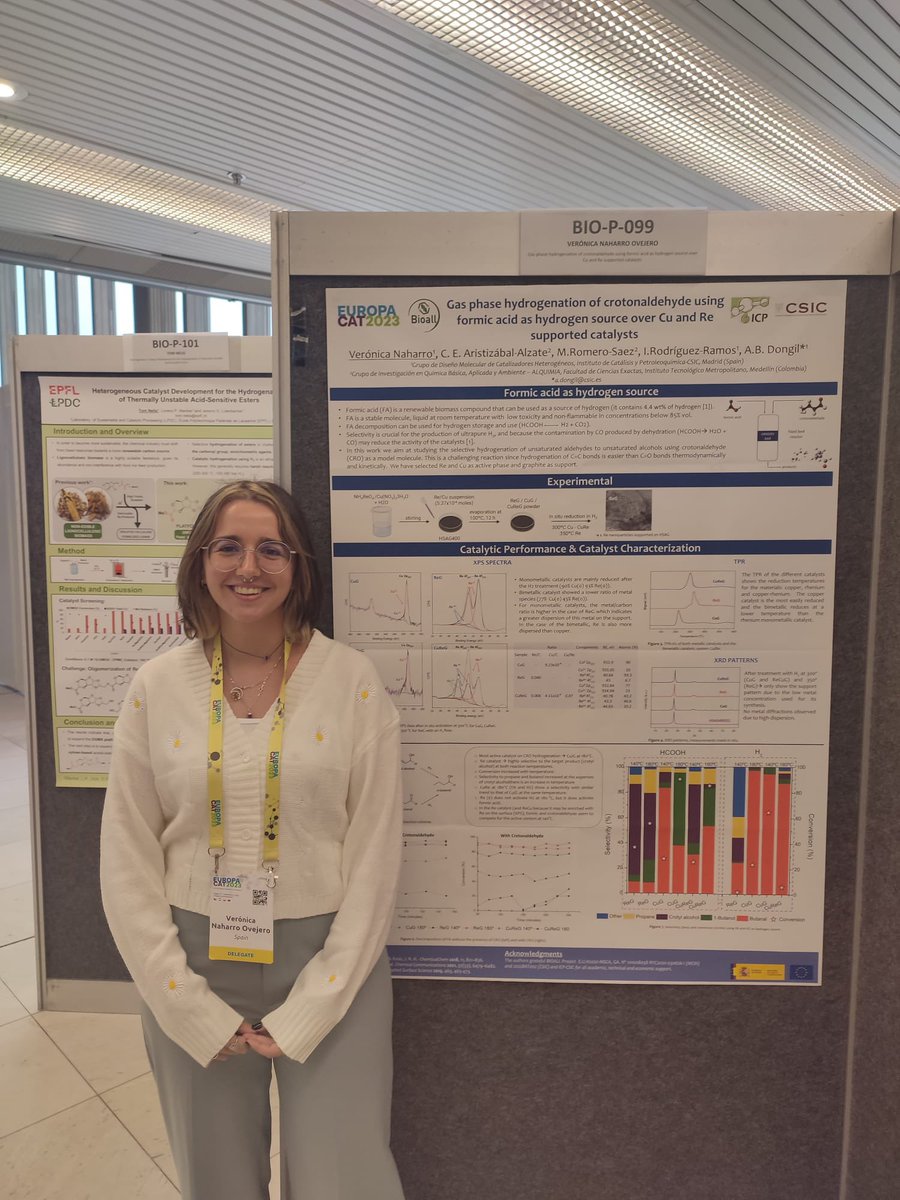 AnaBelenDongil's tweet photo. Some group members showing our results of @Bioall_Project at #Europacat2023 https://t.co/7tZE0L5ozb